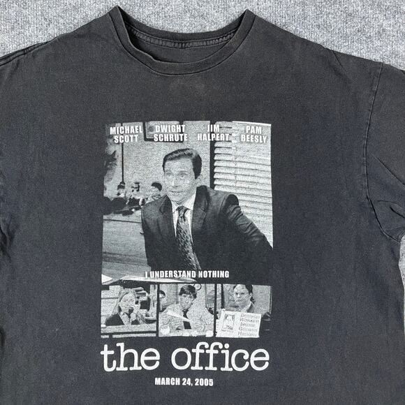 The Office T-Shirt Mens Large Black Michael Scott Graphic Tee NBC Comedy Show - Picture 1 of 7